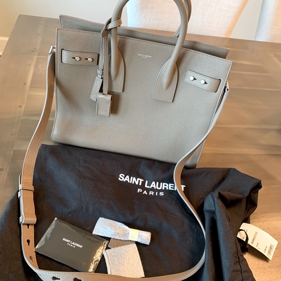 NWT Saint Laurent Classic Sac De Jour Taupe - Picture 2 of 7